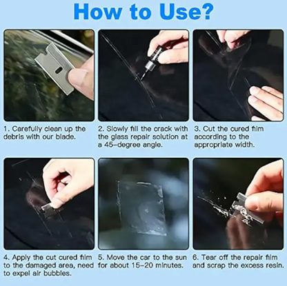 Car Windshield Crack Repair Kit